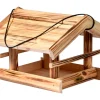 Dobar Vogelhaus Quemado 30 x 34,5 x 22,5 cm Kiefer geflammt FSC®