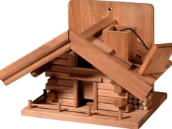 Dobar Vogelhaus St. Moritz im Berghütten-Design 33 x 24,5 x 21 cm Braun FSC®