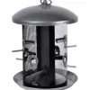 Dobar XXL Futterspender mit 2 Kammern 24 cm x 24 cm x 33 cm Metall