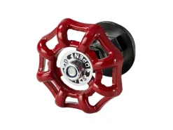 Dolle Absperrventil Handle für Pipe-Regalsystem 20 mm (3/4") Rot-Schwarz