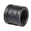 Dolle Doppelmuffe Extension für Pipe-Regalsystem 20 mm (3/4") Schwarz Matt