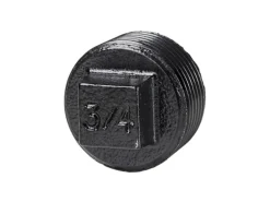Dolle Stopfen Plug für Pipe-Regalsystem 20 mm (3/4") Schwarz Matt 2 Stück
