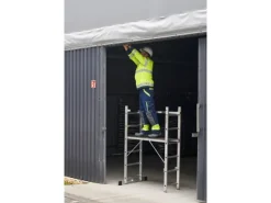 Drabest Arbeitsgerüst 3-in-1 Aluminiumleiter Traglast 150kg