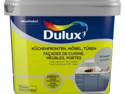 Dulux Fresh Up Lack für Küchen, Möbel und Türen Glänzend Titanium 750 ml