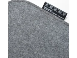 DuneDesign 4 Eckige Sitzkissen aus Filz 35 x 35 cm in Grau und Hellgrau
