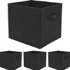 DuneDesign Aufbewahrungsbox für Kallax Regal 33 x 38 x 33 cm 4er Set mit Griff