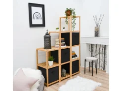 DuneDesign Aufbewahrungsbox für Kallax Regal 33 x 38 x 33 cm 4er Set mit Griff