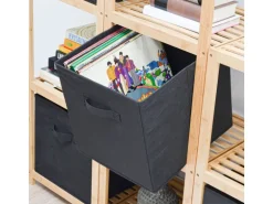 DuneDesign Aufbewahrungsbox für Kallax Regal 33 x 38 x 33 cm 4er Set mit Griff