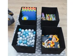 DuneDesign Aufbewahrungsbox für Kallax Regal 33 x 38 x 33 cm 4er Set mit Griff