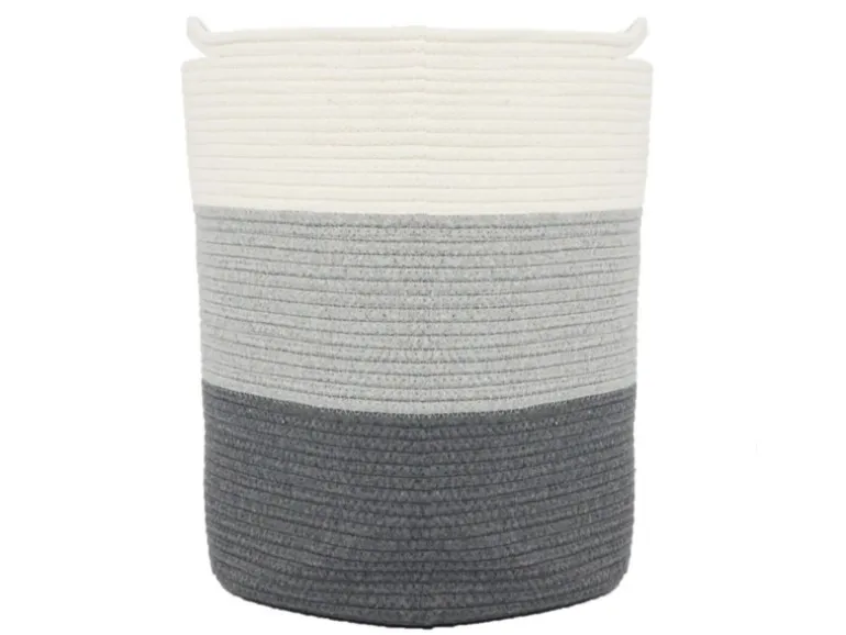 DuneDesign Aufbewahrungskorb aus Baumwolle 50 Liter Ø 38 x 46 cm