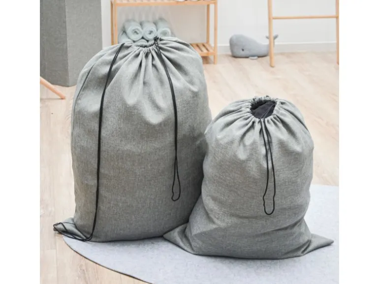 DuneDesign Wäschesack 100 Liter & 60 Liter Wäschesammler mit Kordelzug