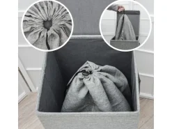 DuneDesign Wäschesack 100 Liter & 60 Liter Wäschesammler mit Kordelzug