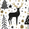 Duni Servietten Dessin-Cocktail Magic Winter 24 cm x 24 cm 20 Stück FSC®