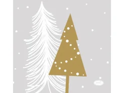 Duni Servietten Dessin-Cocktail Winter Trees 24 cm x 24 cm 20 Stück FSC®