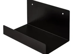 Duraline Regalträger Doppelt Gefalzt Schwarz Stahl 25 cm x 15 cm x 15 cm
