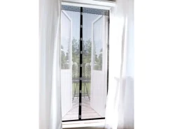 Easymaxx Tür-Moskitonetz Magic Klick Schwarz 90 cm x 210 cm
