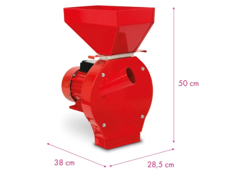 EBERTH Elektrische Getreidemühle 1100 Watt 52 L Eimer Durchsatzmenge 240 kg/h