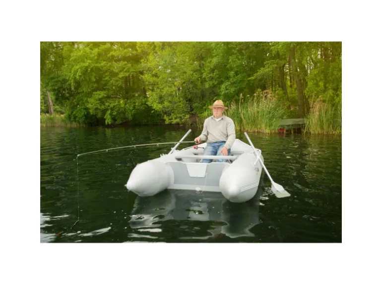 EBERTH Schlauchboot 4 Personen + 1 Kind 3,20m x 1,50m Boot mit Sitzbank bis 566 kg