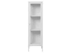 ebuy24 Brisbane1 Vitrinenschrank Weiß