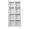 ebuy24 Brisbane Vitrinenschrank Weiß