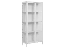 ebuy24 Brisbane Vitrinenschrank Weiß