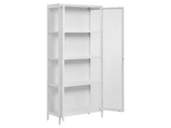 ebuy24 Brisbane Vitrinenschrank Weiß
