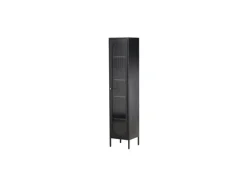 ebuy24 Cali Vitrinenschrank 1 Tür Schwarz