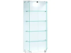 ebuy24 CenilaL Vitrinenschrank 2 Türen Weiß