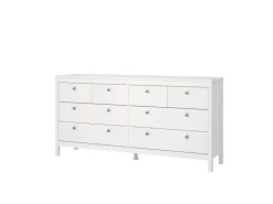 ebuy24 Madrid Kommode 8 Schubladen Weiß