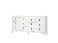 ebuy24 Madrid Kommode 8 Schubladen Weiß
