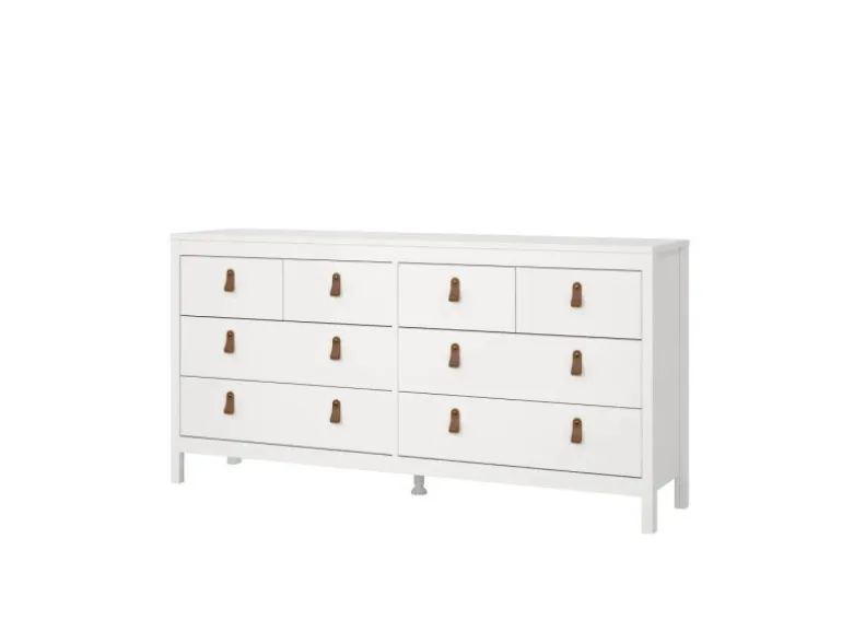 ebuy24 Madrid Kommode 8 Schubladen Weiß