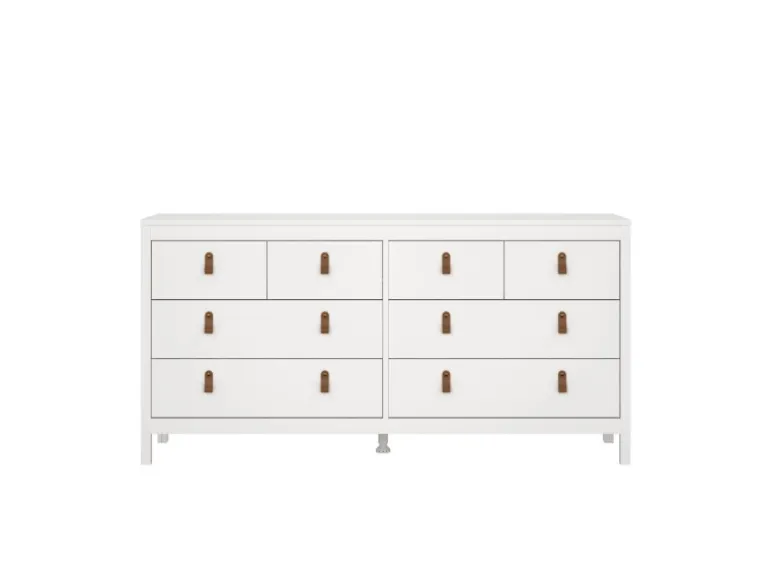 ebuy24 Madrid Kommode 8 Schubladen Weiß