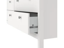 ebuy24 Madrid Kommode 8 Schubladen Weiß