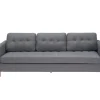 ebuy24 Marino Sofa 3 Personen Stoff Grau