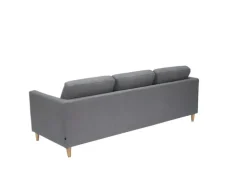 ebuy24 Marino Sofa 3 Personen Stoff Grau