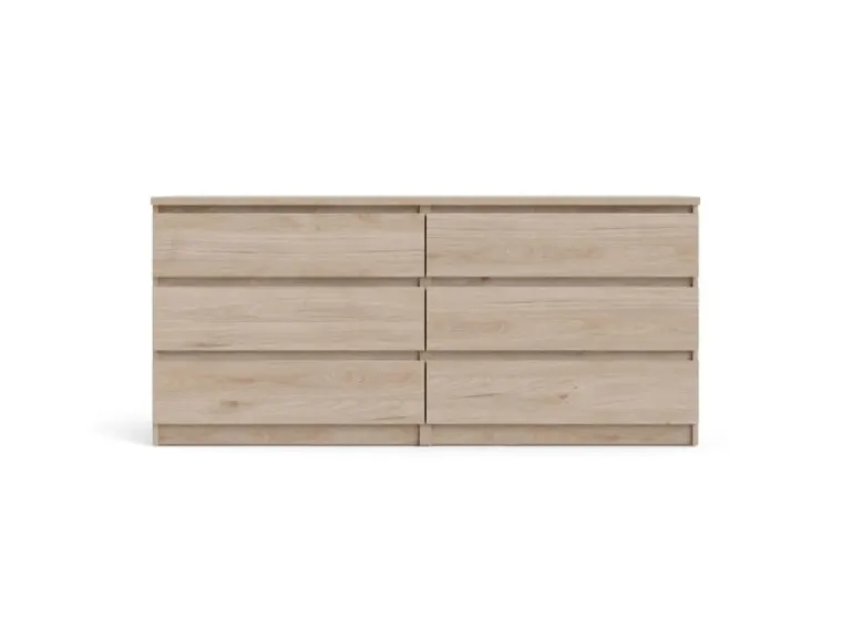 ebuy24 Nada Kommode 6 Schubladen Hickory-Dekor