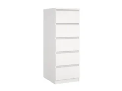 ebuy24 Naia1 Kommode 5 Schubladen Weiß