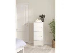 ebuy24 Naia1 Kommode 5 Schubladen Weiß