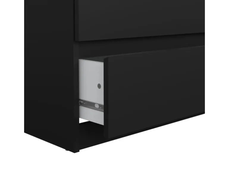 ebuy24 Naia Kommode 6 Schubladen Matt Schwarz