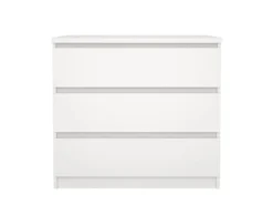 ebuy24 Naia Kommode 3 Schubladen Weiß
