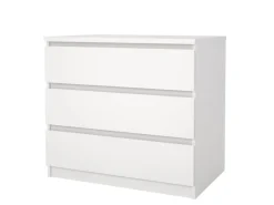 ebuy24 Naia Kommode 3 Schubladen Weiß