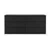 ebuy24 Naia Kommode 6 Schubladen Schwarze Struktur