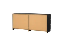ebuy24 Naia Kommode 6 Schubladen Schwarze Struktur