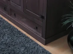 ebuy24 New Mexico Kleiderschrank 4-trg mit 2 Schubladen Gebeitzt Wachs