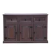 ebuy24 New Mexico Sideboard mit 7 Schubladen und 3 Türen Gelaugt Gewachst