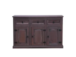 ebuy24 New Mexico Sideboard mit 7 Schubladen und 3 Türen Gelaugt Gewachst