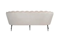 ebuy24 Nice Sofa 3 Personen Velour Beige
