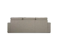 ebuy24 Odin Schlafsofa Ecksofa mit Aufbewahrung Rechts oder Links Gewendet Grau Sandfarben