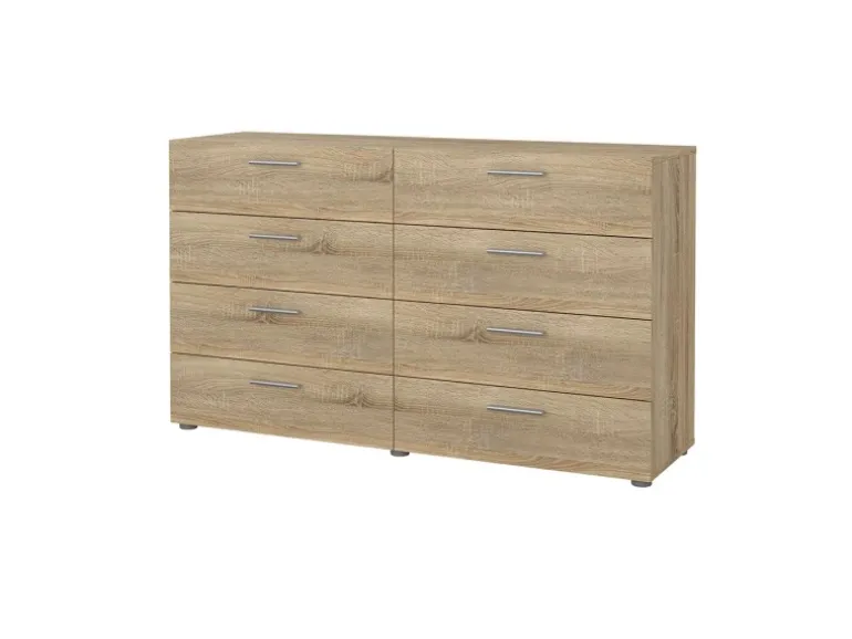 ebuy24 Pepe Kommode 8 Schubladen Eichenstruktur-Dekor