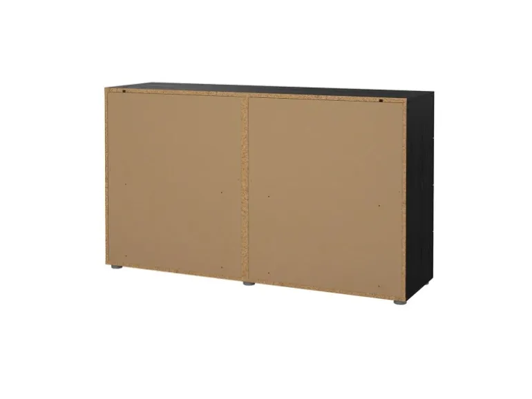 ebuy24 Pepe Kommode 8 Schubladen Schwarze Struktur